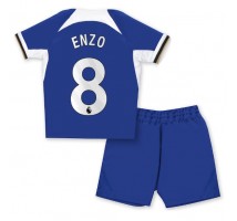 Chelsea Enzo Fernandez #8 Koszulka Podstawowa dzieci 2023-24 Krótki Rękaw (+ krótkie spodenki)