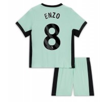 Chelsea Enzo Fernandez #8 Koszulka Trzecia dzieci 2023-24 Krótki Rękaw (+ krótkie spodenki)
