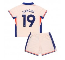 Chelsea Jadon Sancho #19 Koszulka Wyjazdowa dzieci 2024-25 Krótki Rękaw (+ krótkie spodenki)
