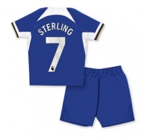 Chelsea Raheem Sterling #7 Koszulka Podstawowa dzieci 2023-24 Krótki Rękaw (+ krótkie spodenki)