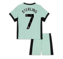 Chelsea Raheem Sterling #7 Koszulka Trzecia dzieci 2023-24 Krótki Rękaw (+ krótkie spodenki)
