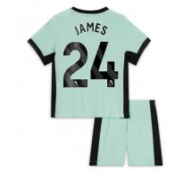 Chelsea Reece James #24 Koszulka Trzecia dzieci 2023-24 Krótki Rękaw (+ krótkie spodenki)