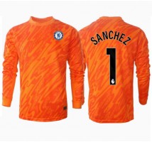 Chelsea Robert Sanchez #1 Bramkarskie Koszulka Podstawowa 2024-25 Długi Rękaw