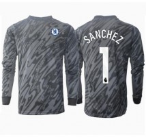 Chelsea Robert Sanchez #1 Bramkarskie Koszulka Wyjazdowa 2024-25 Długi Rękaw