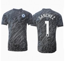 Chelsea Robert Sanchez #1 Bramkarskie Koszulka Wyjazdowa 2024-25 Krótki Rękaw