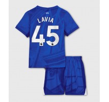 Chelsea Romeo Lavia #45 Koszulka Podstawowa dzieci 2025-26 Krótki Rękaw (+ krótkie spodenki)