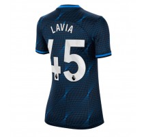 Chelsea Romeo Lavia #45 Koszulka Wyjazdowa damskie 2023-24 Krótki Rękaw