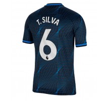 Chelsea Thiago Silva #6 Koszulka Wyjazdowa 2023-24 Krótki Rękaw