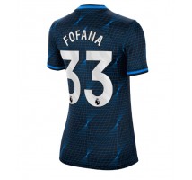 Chelsea Wesley Fofana #33 Koszulka Wyjazdowa damskie 2023-24 Krótki Rękaw