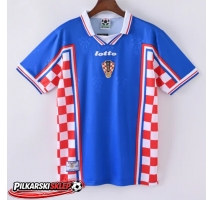 Chorwacja 1998 Koszulka Retro Wyjazdowa Krótki Rękaw