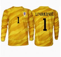 Chorwacja Dominik Livakovic #1 Bramkarskie Koszulka Podstawowa ME 2024 Długi Rękaw