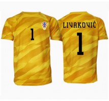 Chorwacja Dominik Livakovic #1 Bramkarskie Koszulka Podstawowa ME 2024 Krótki Rękaw