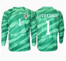 Chorwacja Dominik Livakovic #1 Bramkarskie Koszulka Wyjazdowa ME 2024 Długi Rękaw