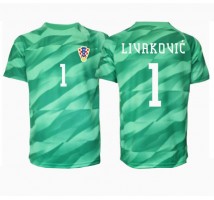 Chorwacja Dominik Livakovic #1 Bramkarskie Koszulka Wyjazdowa ME 2024 Krótki Rękaw