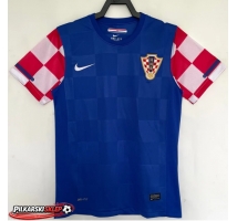 Croatie 2010 Koszulka Retro Wyjazdowa Krótki Rękaw