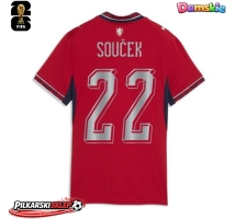 Czechy Tomas Soucek #22 Koszulka Podstawowa damskie MŚ 2026 Krótki Rękaw