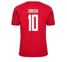 Danska Christian Eriksen #10 Koszulka Podstawowa MŚ 2022 Krótki Rękaw