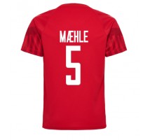 Danska Joakim Maehle #5 Koszulka Podstawowa MŚ 2022 Krótki Rękaw