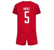 Danska Joakim Maehle #5 Koszulka Podstawowa dzieci MŚ 2022 Krótki Rękaw (+ krótkie spodenki)