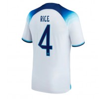 Engleska Declan Rice #4 Koszulka Podstawowa MŚ 2022 Krótki Rękaw