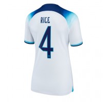 Engleska Declan Rice #4 Koszulka Podstawowa damskie MŚ 2022 Krótki Rękaw