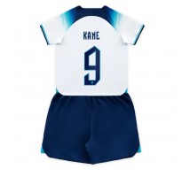 Engleska Harry Kane #9 Koszulka Podstawowa dzieci MŚ 2022 Krótki Rękaw (+ krótkie spodenki)
