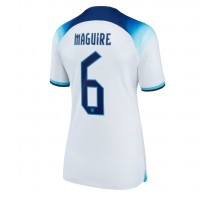Engleska Harry Maguire #6 Koszulka Podstawowa damskie MŚ 2022 Krótki Rękaw