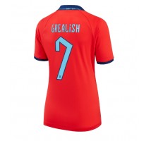 Engleska Jack Grealish #7 Koszulka Wyjazdowa damskie MŚ 2022 Krótki Rękaw