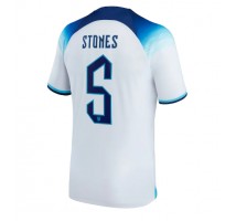 Engleska John Stones #5 Koszulka Podstawowa MŚ 2022 Krótki Rękaw