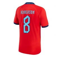 Engleska Jordan Henderson #8 Koszulka Wyjazdowa MŚ 2022 Krótki Rękaw