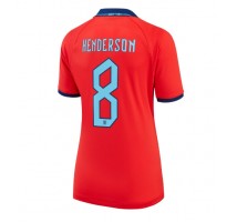 Engleska Jordan Henderson #8 Koszulka Wyjazdowa damskie MŚ 2022 Krótki Rękaw