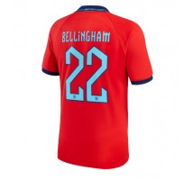Engleska Jude Bellingham #22 Koszulka Wyjazdowa MŚ 2022 Krótki Rękaw