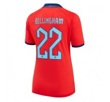 Engleska Jude Bellingham #22 Koszulka Wyjazdowa damskie MŚ 2022 Krótki Rękaw