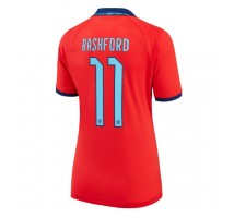 Engleska Marcus Rashford #11 Koszulka Wyjazdowa damskie MŚ 2022 Krótki Rękaw