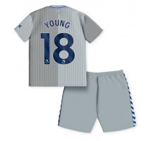 Everton Ashley Young #18 Koszulka Trzecia dzieci 2023-24 Krótki Rękaw (+ krótkie spodenki)