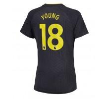 Everton Ashley Young #18 Koszulka Wyjazdowa damskie 2024-25 Krótki Rękaw