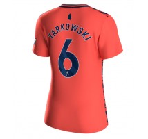 Everton James Tarkowski #6 Koszulka Wyjazdowa damskie 2023-24 Krótki Rękaw