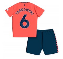 Everton James Tarkowski #6 Koszulka Wyjazdowa dzieci 2023-24 Krótki Rękaw (+ krótkie spodenki)
