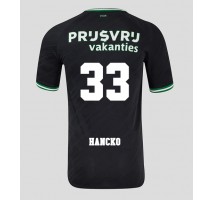 Feyenoord David Hancko #33 Koszulka Wyjazdowa 2024-25 Krótki Rękaw