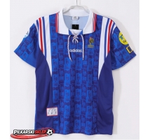 Francja 1996 Koszulka Retro Podstawowa Krótki Rękaw
