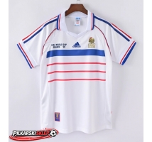 Francja 1998 Koszulka Retro Wyjazdowa Krótki Rękaw