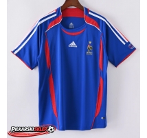 Francja 2006 Koszulka Retro Podstawowa Krótki Rękaw