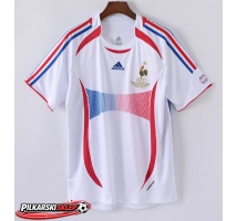 Francja 2006 Koszulka Retro Wyjazdowa Krótki Rękaw