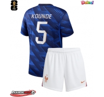 Francja Jules Kounde #5 Koszulka Podstawowa dzieci MŚ 2026 Krótki Rękaw (+ krótkie spodenki)