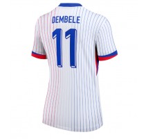 Francja Ousmane Dembele #11 Koszulka Wyjazdowa damskie ME 2024 Krótki Rękaw