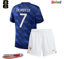 Francja Ousmane Dembele #7 Koszulka Podstawowa dzieci MŚ 2026 Krótki Rękaw (+ krótkie spodenki)