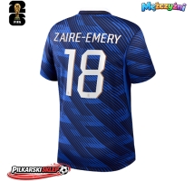Francja Warren Zaire-Emery #18 Koszulka Podstawowa MŚ 2026 Krótki Rękaw