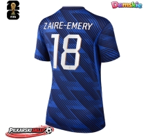 Francja Warren Zaire-Emery #18 Koszulka Podstawowa damskie MŚ 2026 Krótki Rękaw