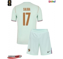Francja William Saliba #17 Koszulka Wyjazdowa dzieci MŚ 2026 Krótki Rękaw (+ krótkie spodenki)