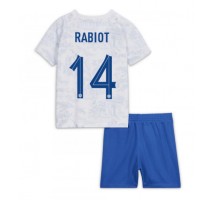 Francuska Adrien Rabiot #14 Koszulka Wyjazdowa dzieci MŚ 2022 Krótki Rękaw (+ krótkie spodenki)
